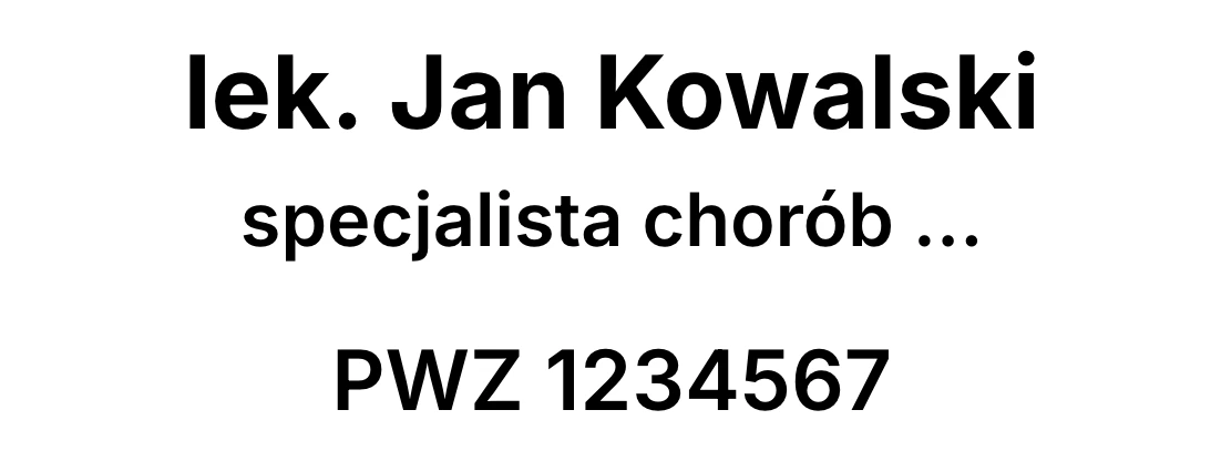 Pieczątka lekarska