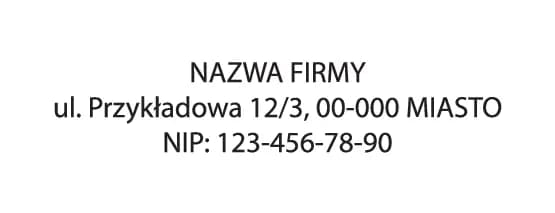 Firma z NIP